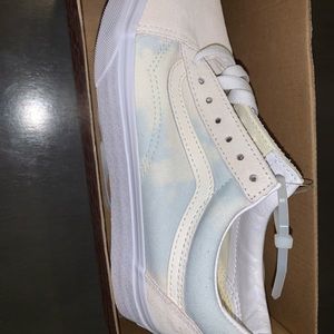 Blue and white vans